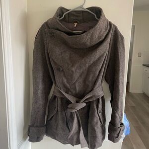 Free Peoplee button down winter jacket. Sz.M